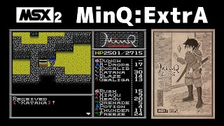 [MSX2/homebrew] MinQ:ExtrA(2024) - ぬけがら堂本舗 | NukegaraDHP (digest, not a full playthrough)