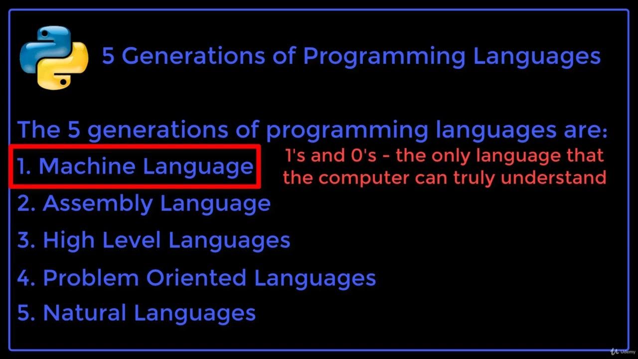 4. 5 generations of programming languages - YouTube