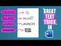 Fab trick with text in Word - elevate your graphic design!