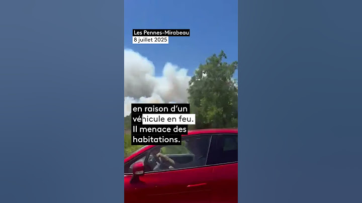 Violent incendie aux portes de Marseille