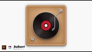 Create a Vinyl Record Player Icon in Adobe Illustrator-BabArt iR