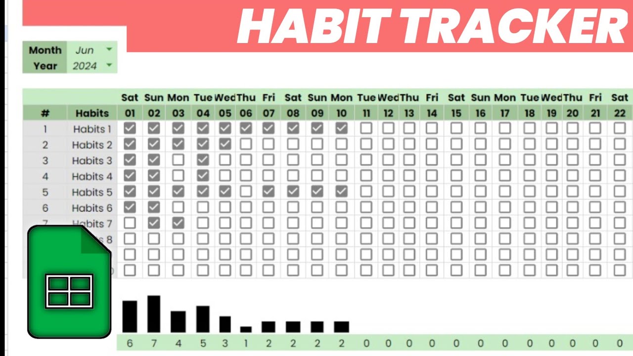 How to Make Habit Tracker in Google Sheet  Easiest Way