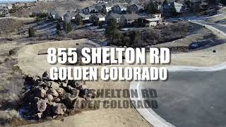 Luxury building lot at 855 Shelton Rd in beautiful Golden Colorado