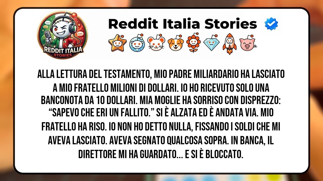 La sala conferenze sembrava una tomba. Mogano, pelle pregiata, Seattle che brillava là fuori. Ma io fissavo solo una banconota da dieci dollari. "Dieci dollari. È questo il valore di trentaquattro...
