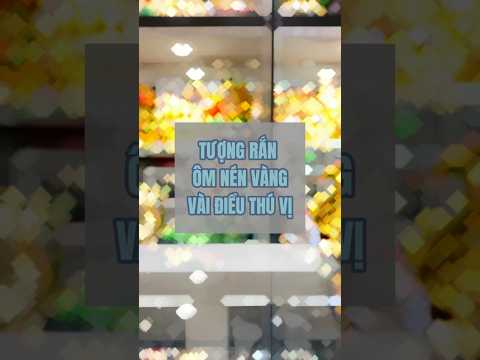 Rắn vàng kim, đỉnh vàng, đế thủy tinh- Tọa hưởng bách tài (nhỏ) E096