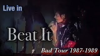 Beat It - Michael Jackson BAD Tour &#39;live mix sound Wembley 1987 - 1989&#39; The best entertainer