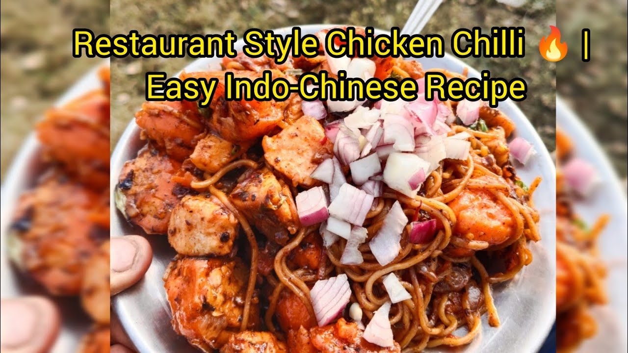 Restaurant Style Chicken Chilli 🔥 | Easy Indo-Chinese Recipe