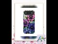 Pansies Stained Glass iPhone Tough Case: Floral Phone Cover