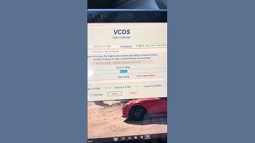 Audi/VW seat belt warning disable with VCDS