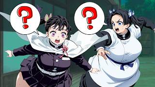 【鬼滅の刃】カナヲとアオイが血鬼術で太ってしまう【Demonslayer】Kanao and Aoi get fat from a demon blood art.