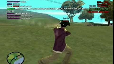 SAMP: Shooting a noob hacker who instulted everybody on the server