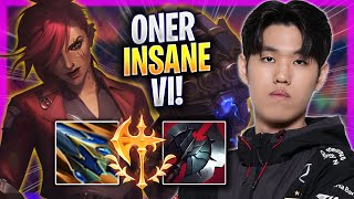 ONER IS INSANE WITH VI! - T1 Oner Plays Vi JUNGLE vs Brand! | Season 2024