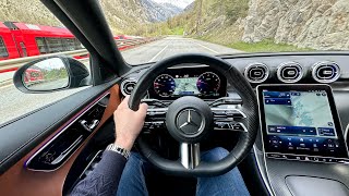 MERCEDES C-CLASS (C 300 4MATIC AMG Line) - SCENIC POV drive in SWITZERLAND