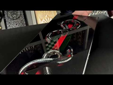 Дизайнерські нарди зі скла Gucci, 61×27×5см, арт.250101, видео 1