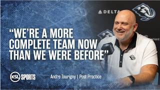 Utah Mammoth head coach Andre Tourigny explains how much deeper Utah's roster is this season