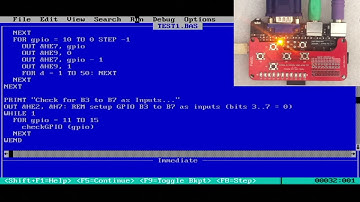 LEDs and button board, using PC Emulator (QBASIC and GWBASIC examples)