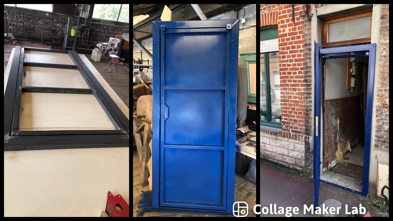 Fabrication d'une porte de sécurité  صناعة باب امان 