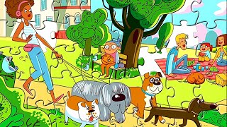 NO PARQUE DA CIDADE | In the City Park | Quebra Cabeça Puzzle | Game Jogo Relaxante screenshot 4