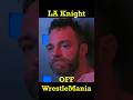 Is LA Knight Being IGNORED by WWE?! 😱 WrestleMania Shock? #wwe #wrestling