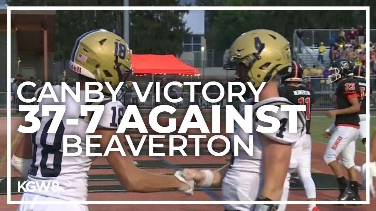 Canby rolls to a 377 victory against Beaverton Friday Night Football
