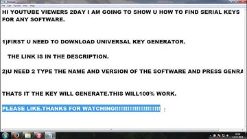 HOW TO FIND SERIAL KEYS FOR ANY SOFTWARE