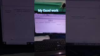 My Excel work in computer