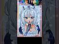 소멸님 섬네일 보고 그렸어요😁 너무 예쁘죠? #drawing #유튜버 #소멸 #메이드복 #그림신청 #손그림 #모작