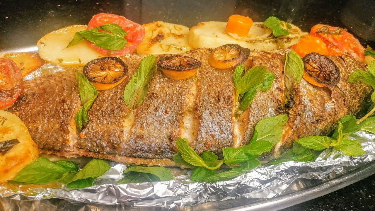 صنية سمك وقار بالبطاطس والكريمة بجد ملهاش حل 🤔😋😋🦈🐬