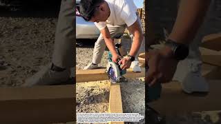 Amazing Circular Saw Cutting Technique! Fast Lumber Cutting for Construction Projects.