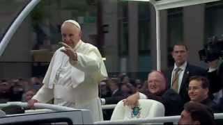 Pope Francis Arrives at St. Patrick's Cathedral