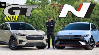 Hyundai Ioniq 5 N vs Ford Mustang MachE Rally - TWO SIDES OF THE SAME COIN Ford Mach E Rally
