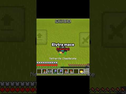 Mobile Elytra Mace Tutorial 🥶#zyperplays #mcpe