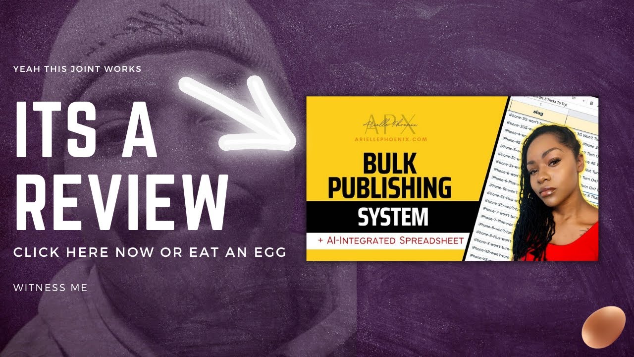 Bulk Publishing System Review How I Use It and What You Get (Arielle