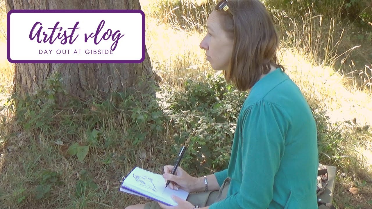 Artist vlog, day out at Gibside and teaching an art class