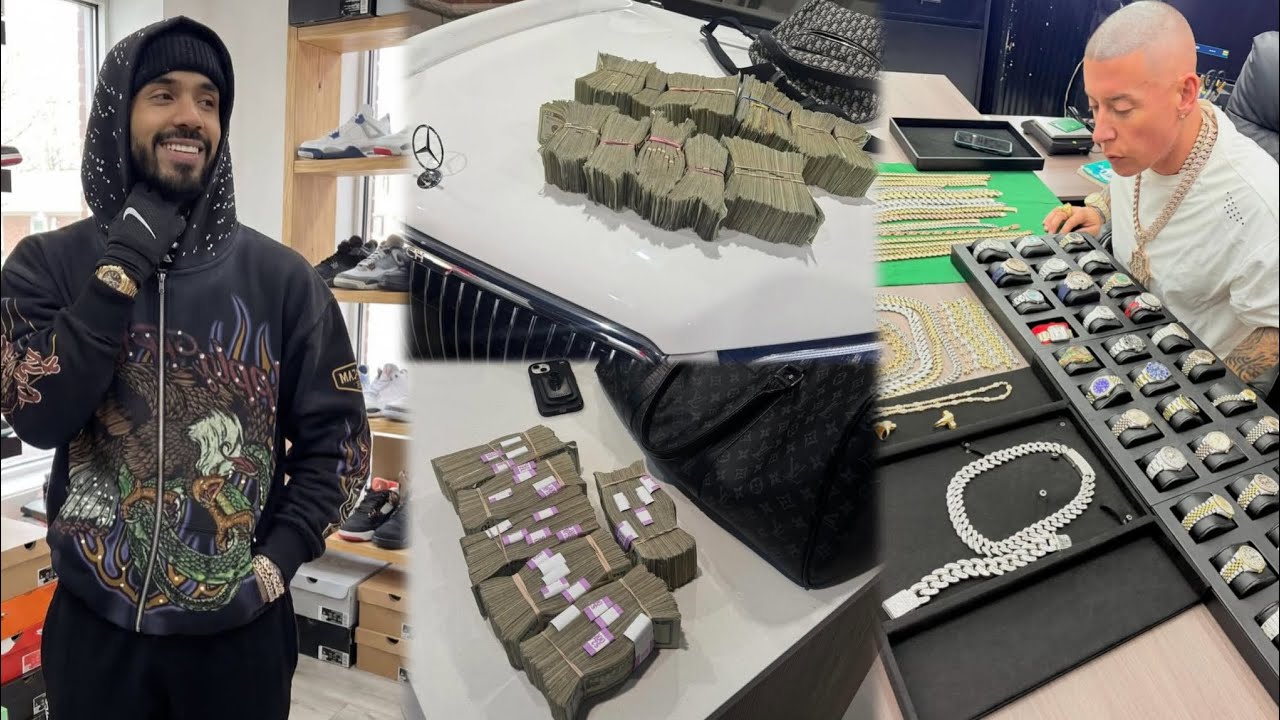 Anuel arrived at a jewelry store where Cosculluela was and humiliated him with $1 million in cash. - YouTube