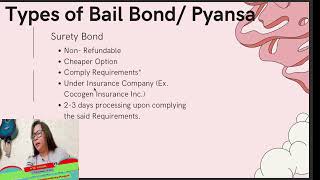 What is Bail Bond Pyansa Surety vs Casbond Presyong Tapat Taglish by Ate Angel