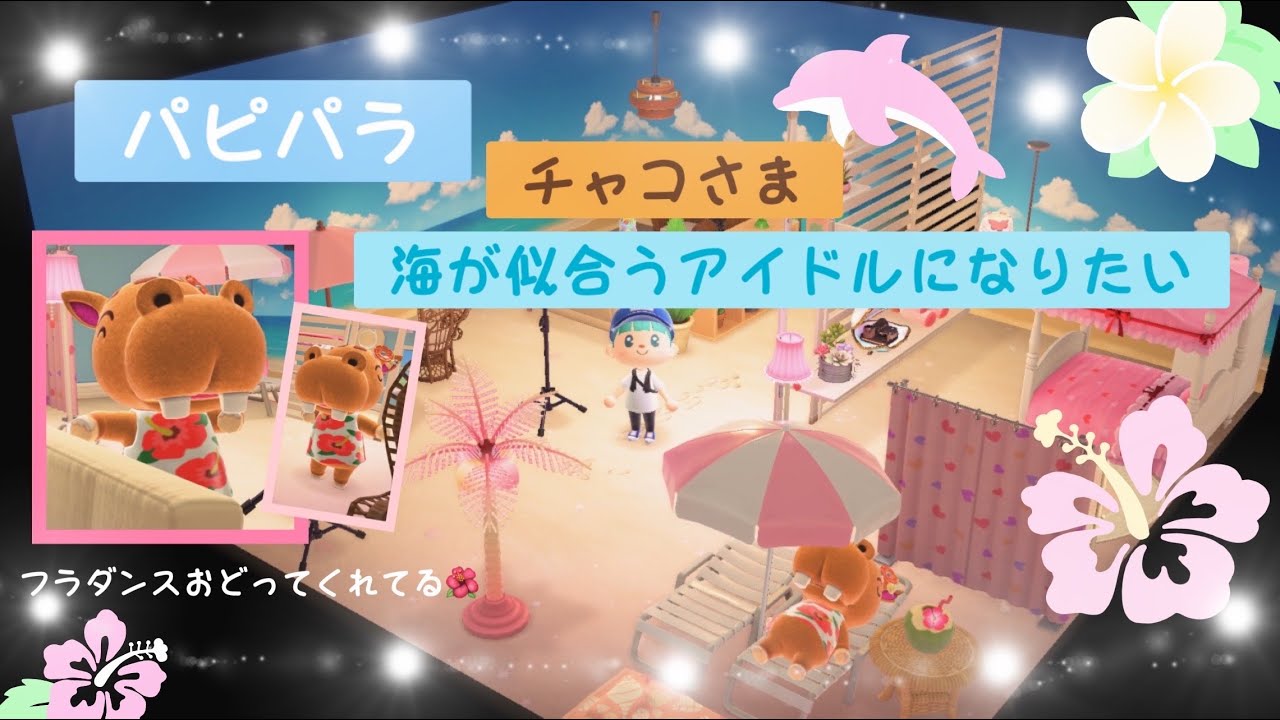【ハピパラ/あつ森】チャコ 海が似合うアイドルになりたい🌺