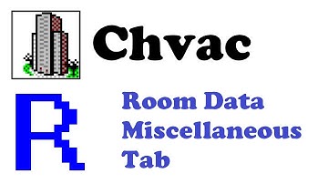 Elite Software Chvac Load Calculations - Entering Miscellaneous Info into the Room Data