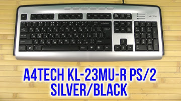 Распаковка A4Tech KL-23MU-R PS/2 Silver/Black