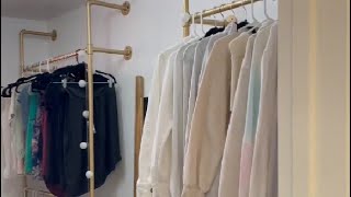 Honest review of sturdy gold industrial pipe clothing rack, pamo Industrial Pipe Clothing Rack Gold