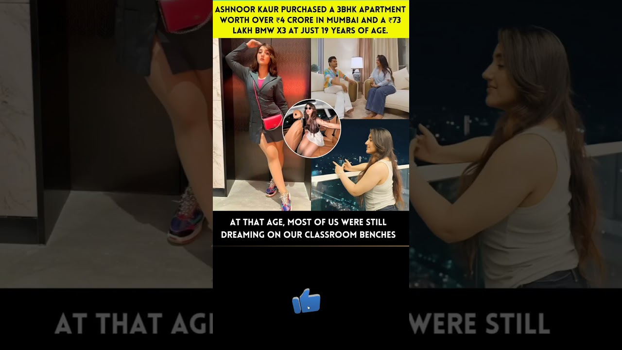 ASHNOOR KAUR PURCHASED A ЗВНК APARTMENT WORTH OVER ₹4 CRORE 