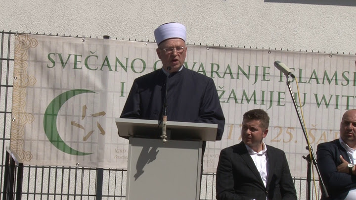 Ruvejd ef. Jahić, Otvorenje islamskog centra i džamije u Witten, 21.05.2017