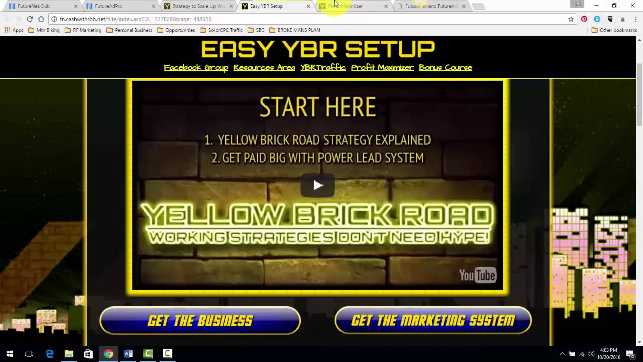 FutureNet and Yellow Brick Road System