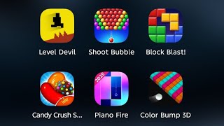 Shoot bubble, Block Blast, Candy Crush, Piano fire, Color bump 3D screenshot 3