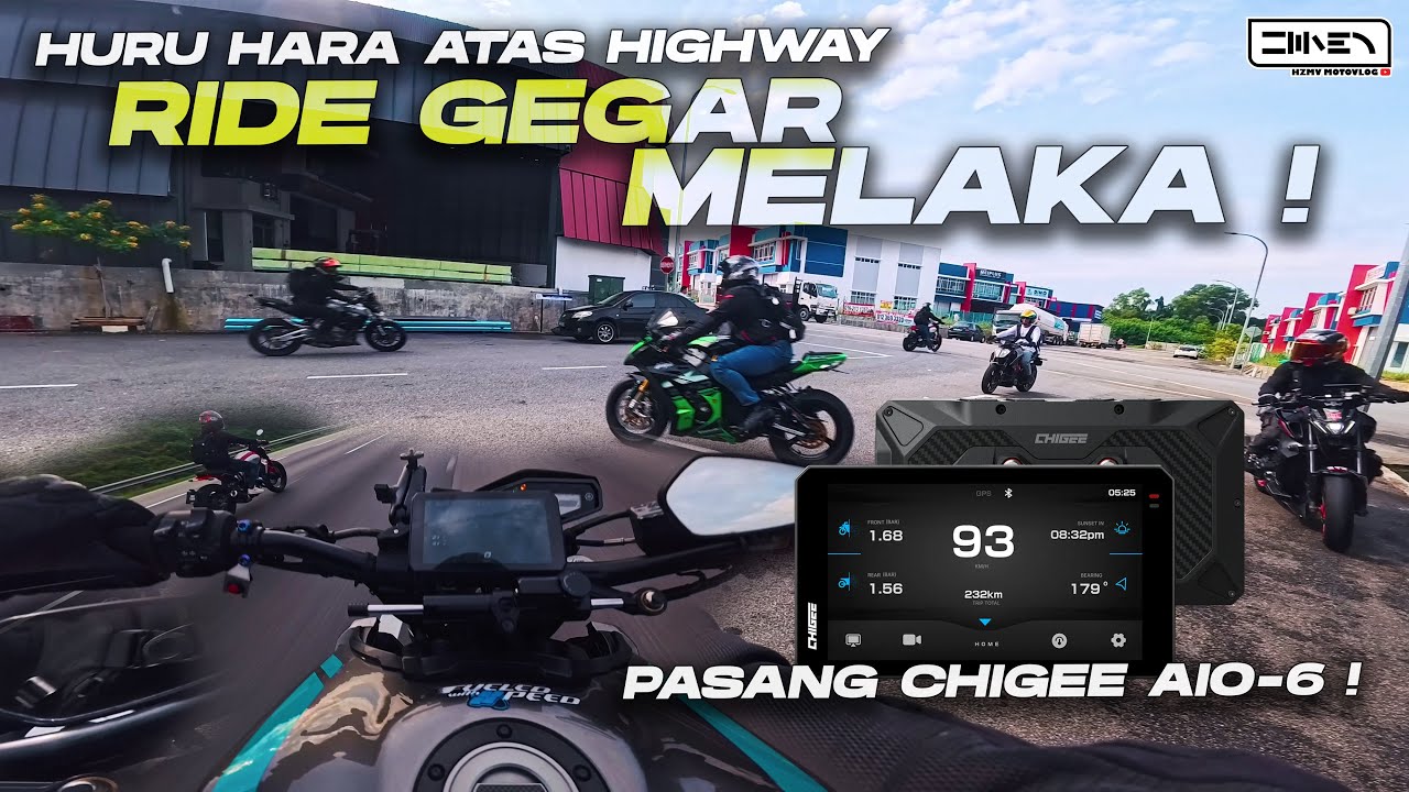 RIDE SERBU MELAKA LAGI DEMI CHIGEE AIO-6  ! ⚡ Yamaha MT-09 Malaysia | Insta360 Ace Pro 2 [4K]