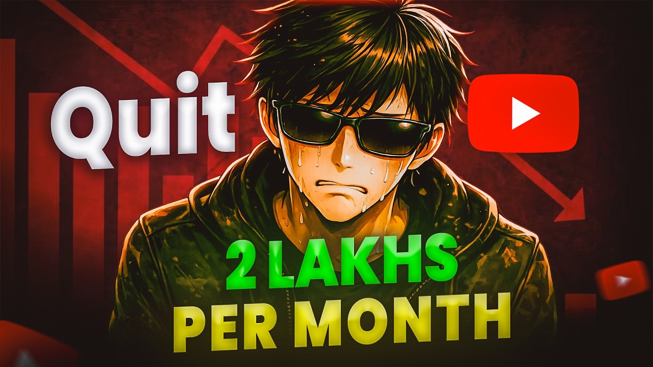 Why I Quit YouTube (Even After Making ₹2 Lakhs/Month)