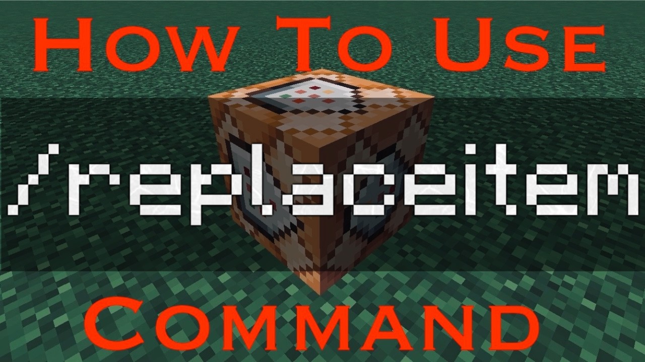 Replace Command Minecraft Java How To Use The /REPLACEITEM Command! - YouTube