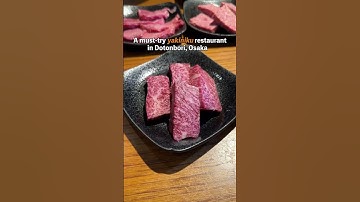 A must-visit recommended Wagyu beef yakiniku restaurant near Dotonbori, Osaka #japan #japanesefood