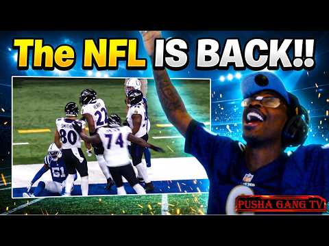 NFL Week 1 Baltimore Ravens vs Indianapolis Colts!! (Reaction)