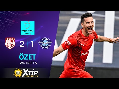 Merkur-Sports | Pendikspor (2-1) Adana Demirspor - Highlights/Özet | Trendyol Süper Lig - 2023/24